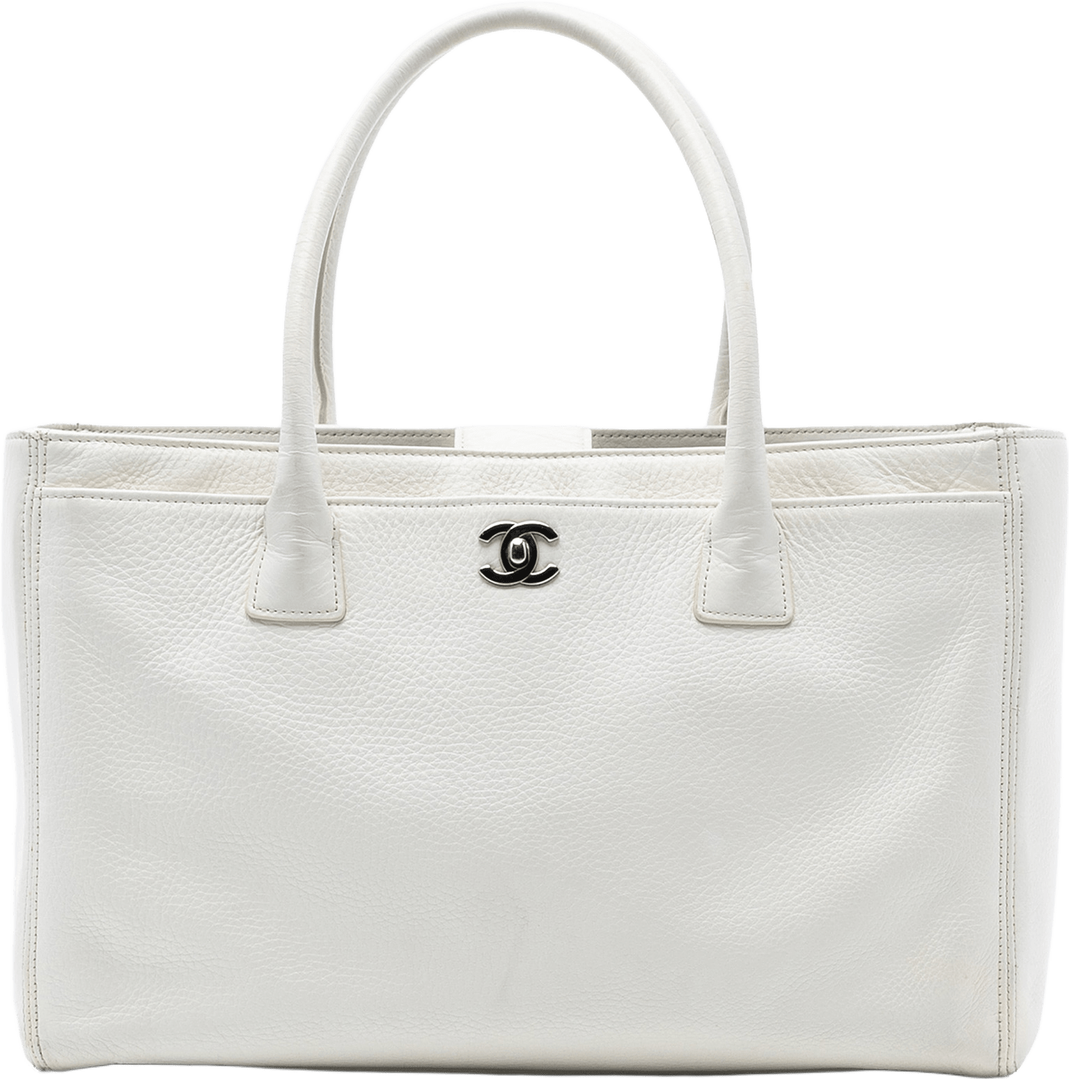 Chanel Medium Caviar Executive Cerf Tote, från Luxclusif, i färgen white.