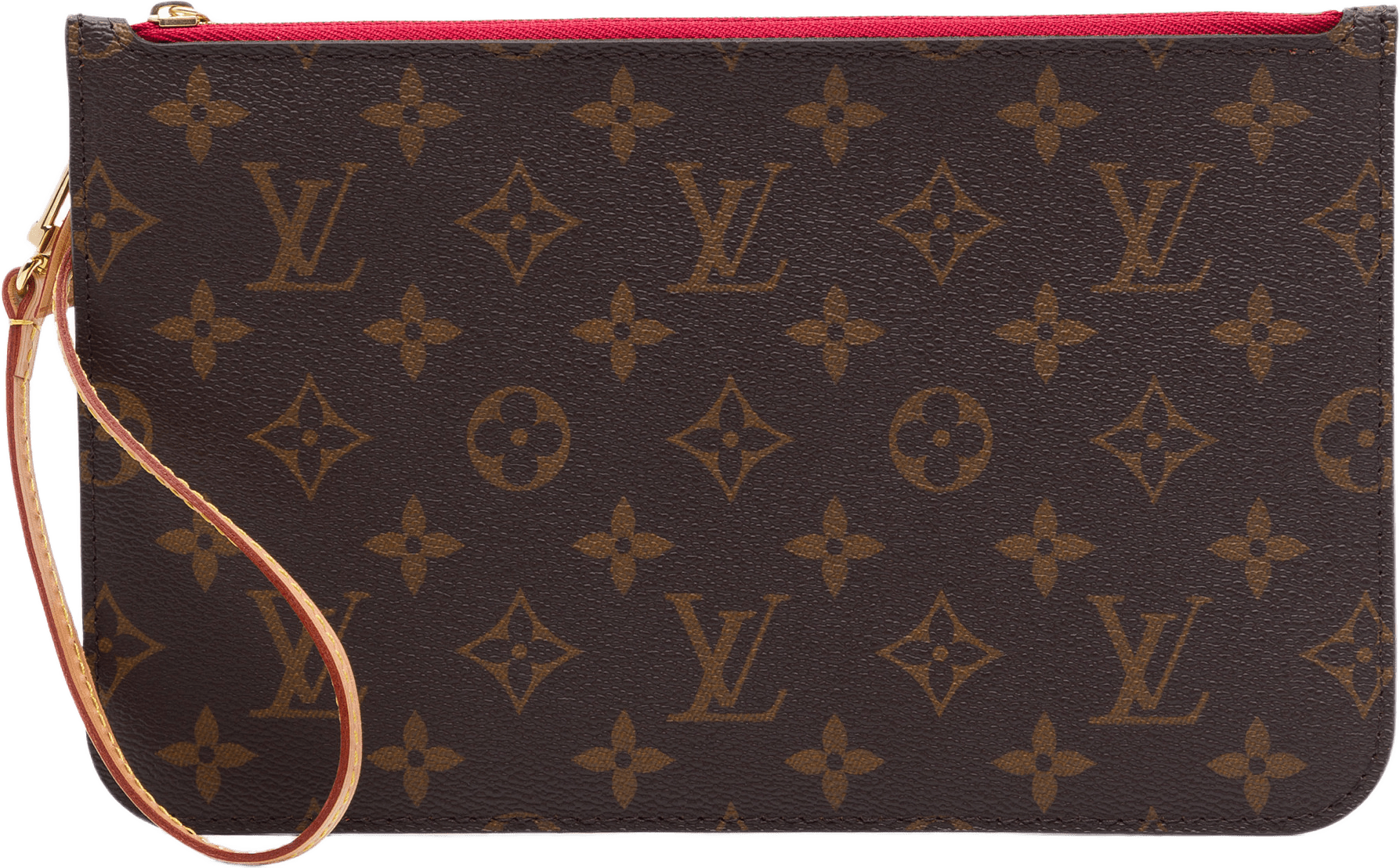 Louis Vuitton Monogram Neverfull Mm Pouch, från Luxclusif, i färgen brun.