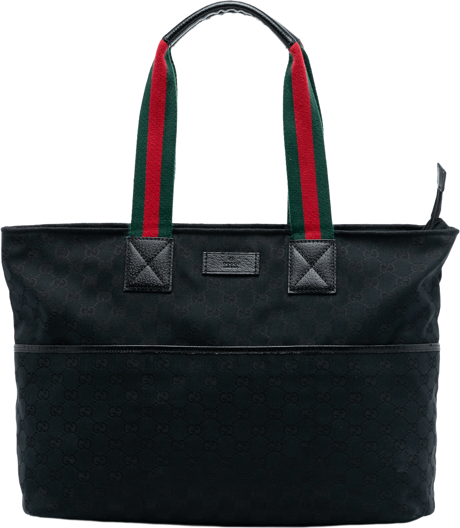 Gucci Gg Canvas Web Tote, från Luxclusif, i färgen black.