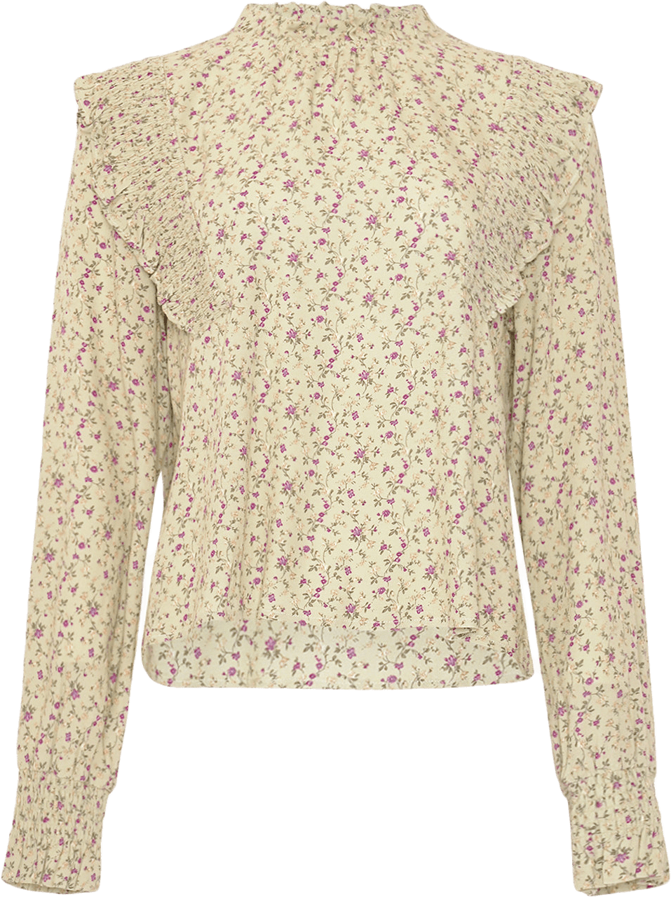 Ruth Blouse - Terrena Green Print