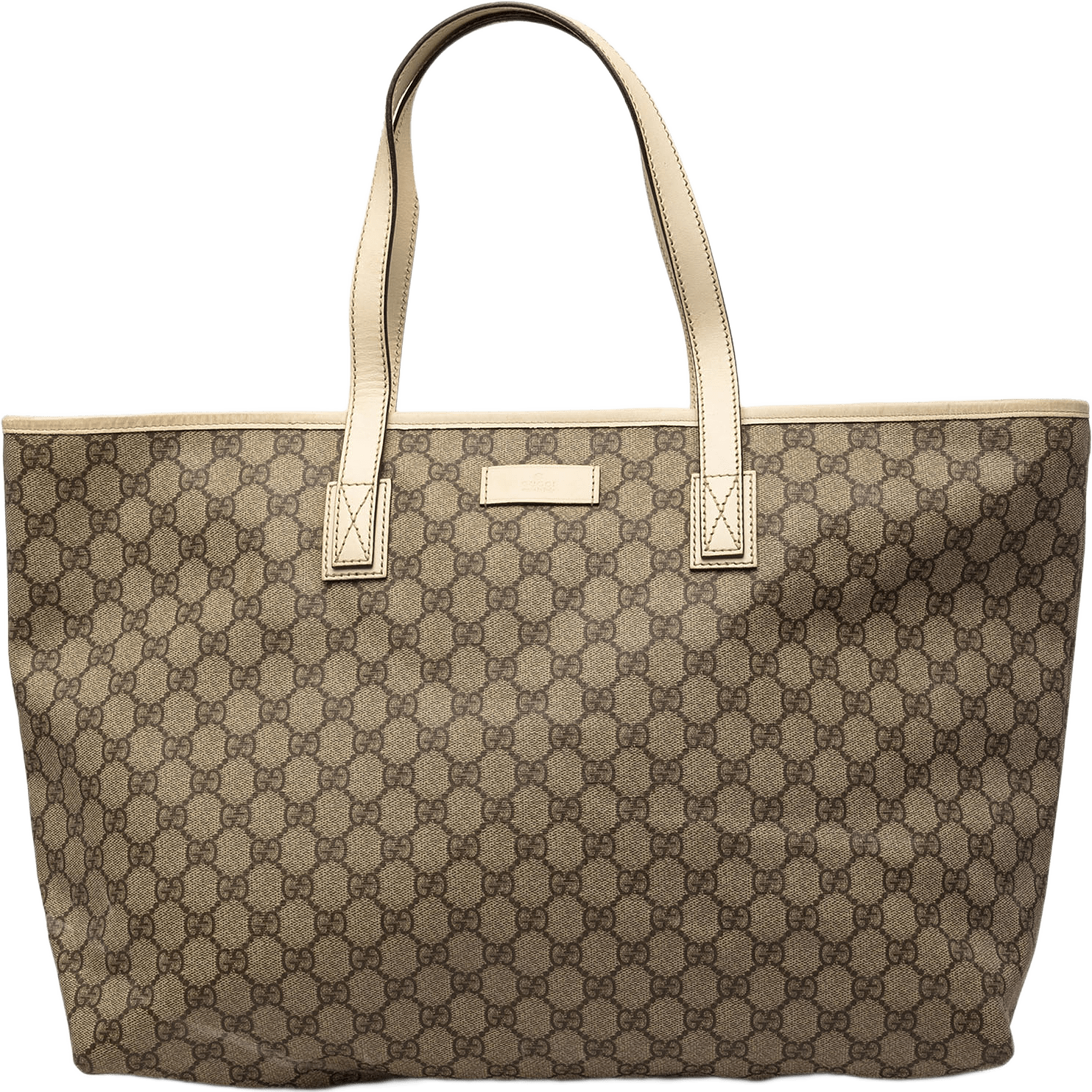 Gucci Large Gg Supreme Tote, från Luxclusif, i färgen beige.