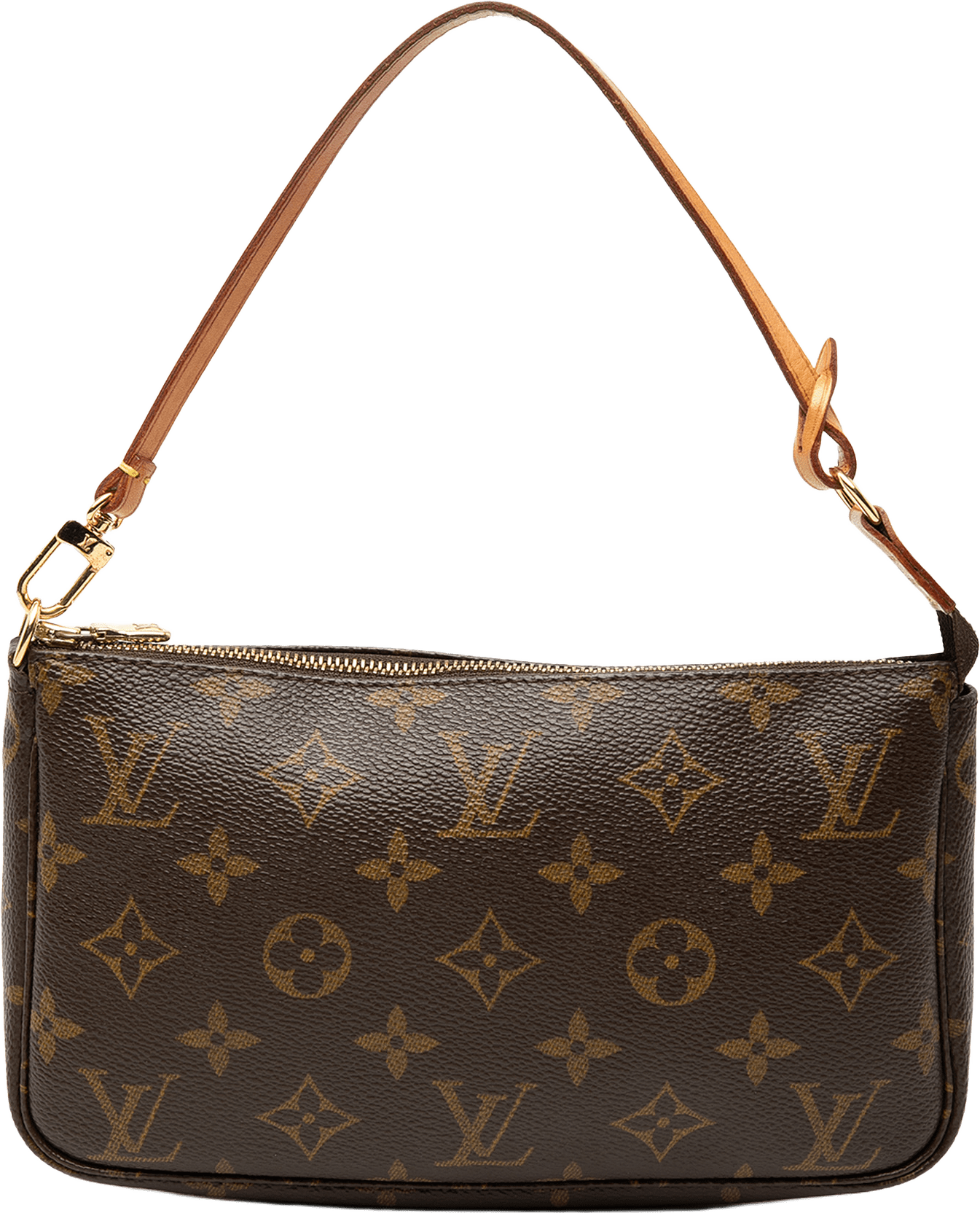 Louis Vuitton Monogram Pochette Accessoires, från Luxclusif, i färgen brown.