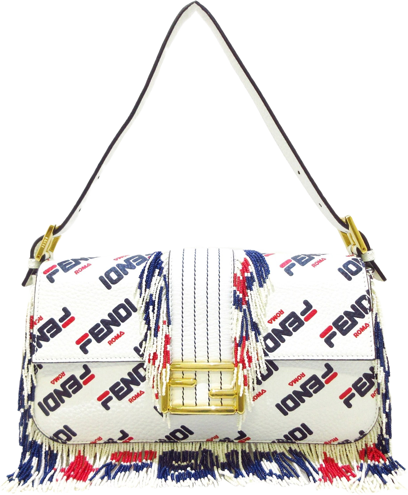 Fendi Fila Mania Beaded Baguette