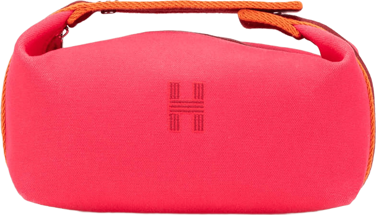 Hermès Small Canvas Bride A Brac, från Luxclusif, i färgen hot pink.