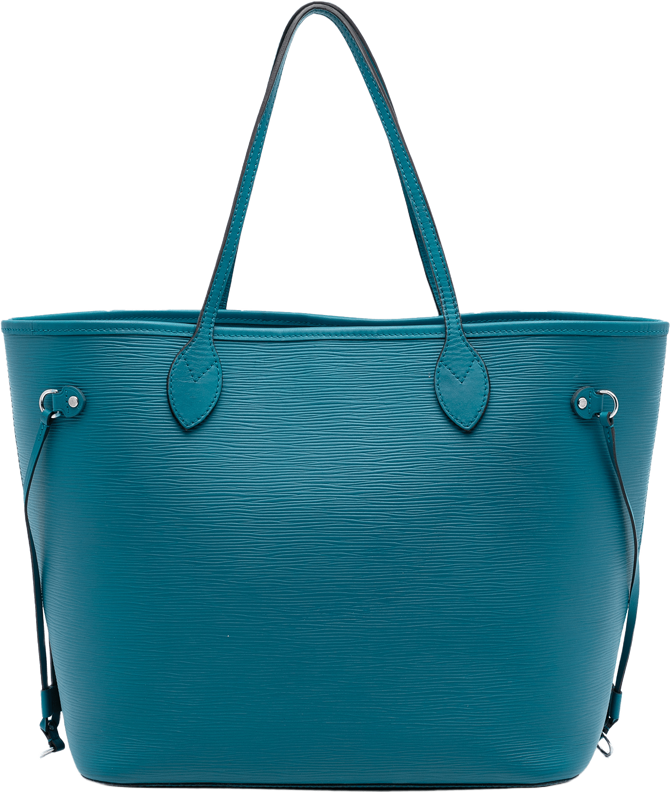 Louis Vuitton Epi Neverfull Mm, från Luxclusif, i färgen turquoise.