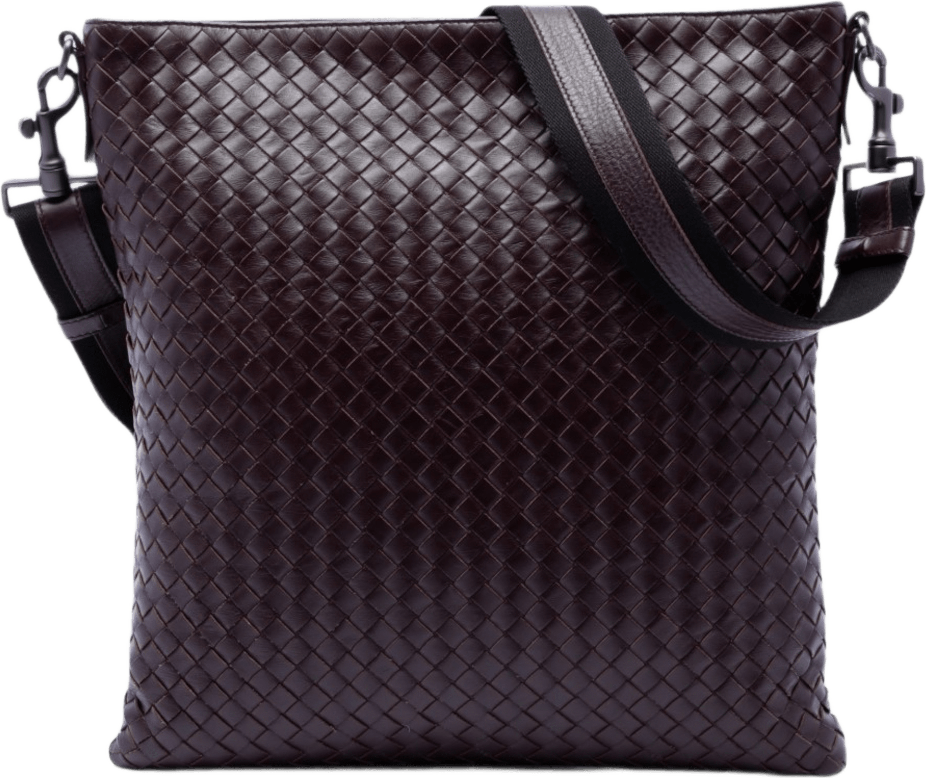 Bottega Veneta Nappa Intrecciato Vn Crossbody, från Luxclusif, i färgen dark brown.