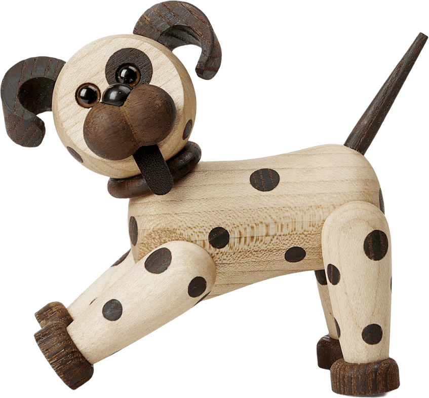 Joy Hund Trädekoration 11 Cm Lönn