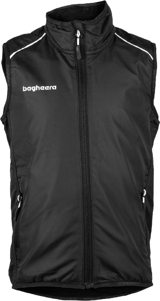 Fleece Vest Jr, från Bagheera, i färgen black.