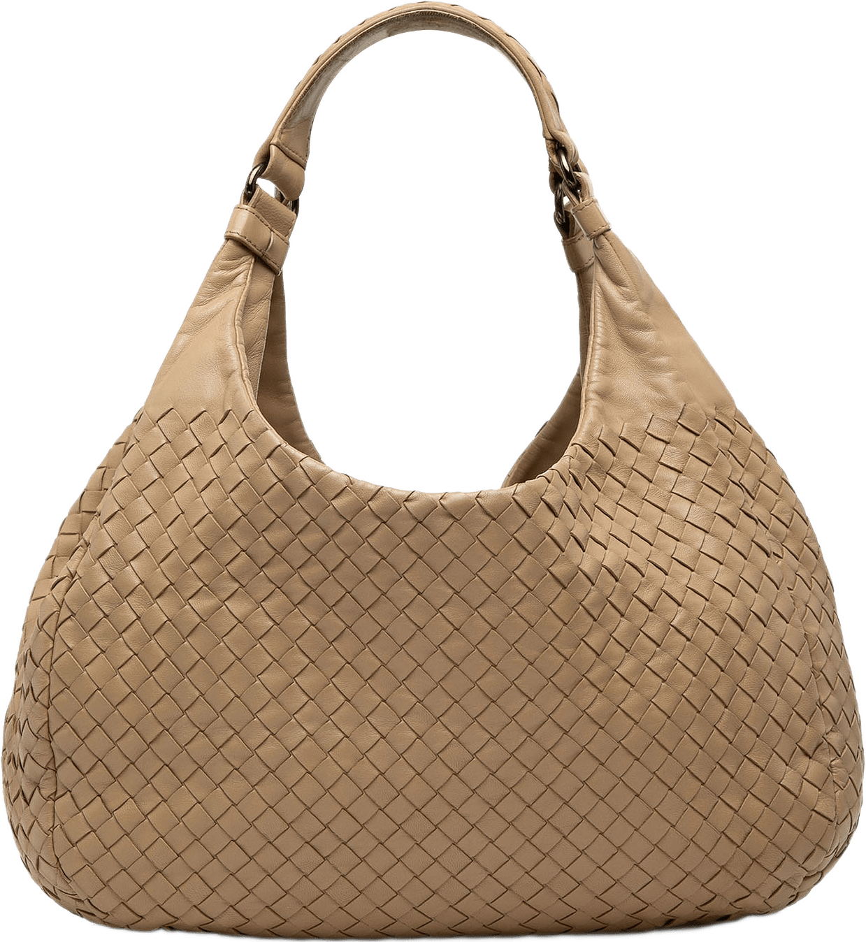 Bottega Veneta Medium Nappa Intrecciato Campana Hobo, från Luxclusif, i färgen brun.