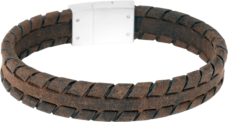 Ludde Läderarmband, från by BILLGREN, i färgen brown.