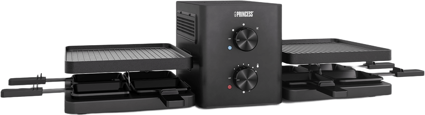 Raclette Purify Rökfri Keramisk, från Princess, i färgen svart.