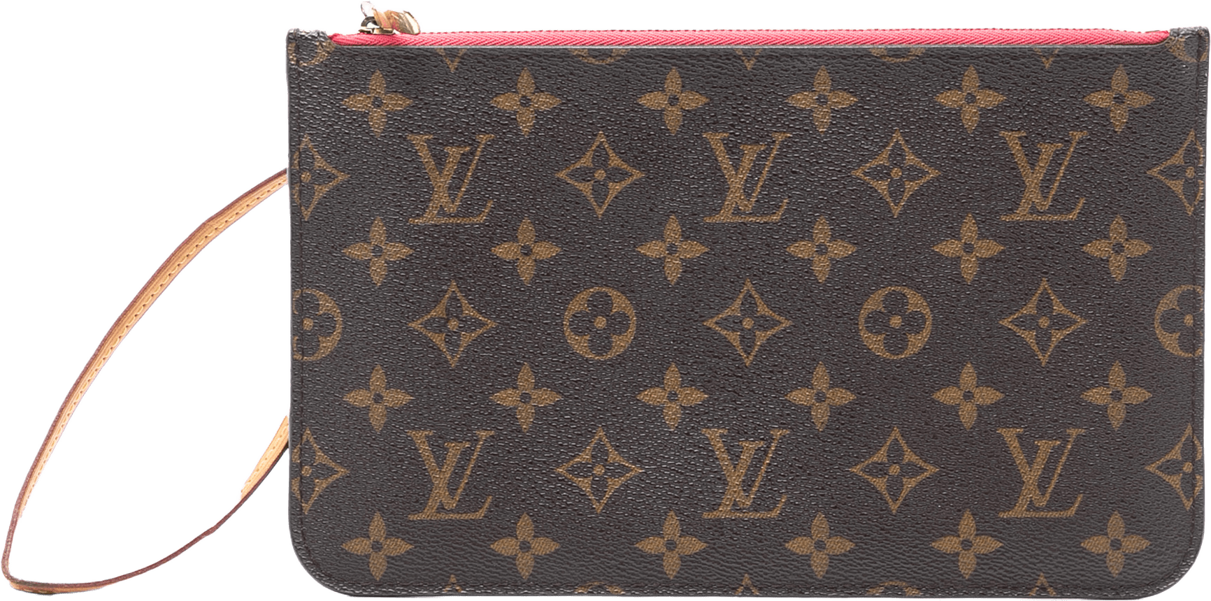 Louis Vuitton Monogram Neverfull Mm Pouch, från Luxclusif, i färgen brown.