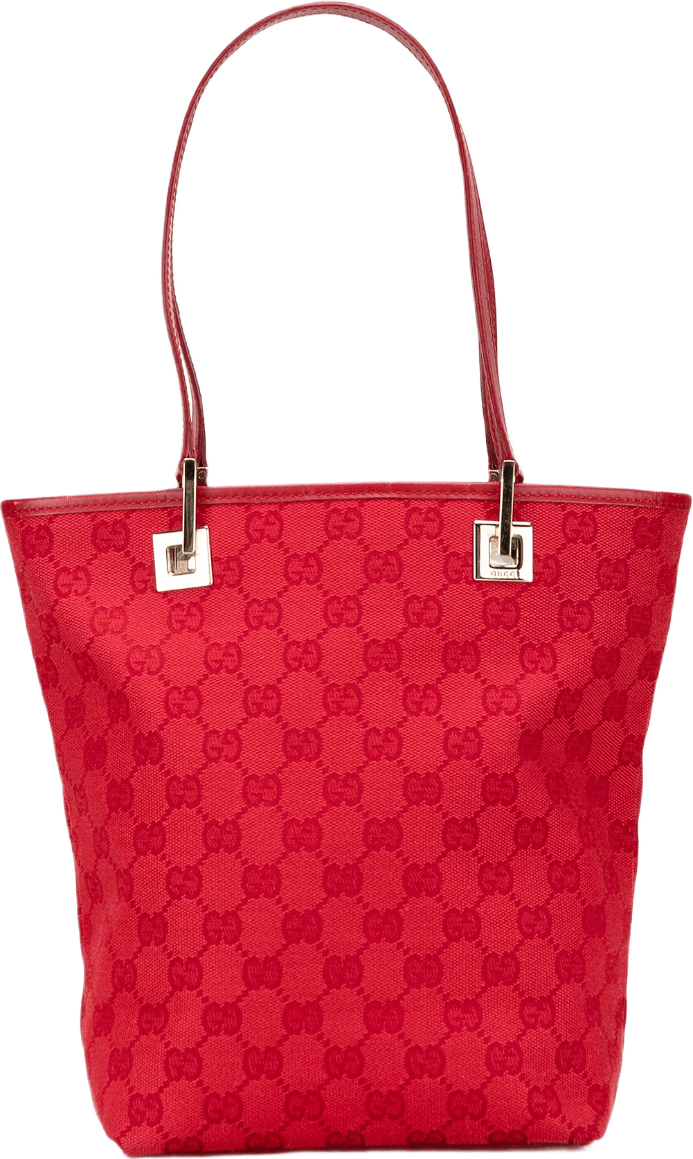 Gucci Gg Canvas Tote, från Luxclusif, i färgen red.