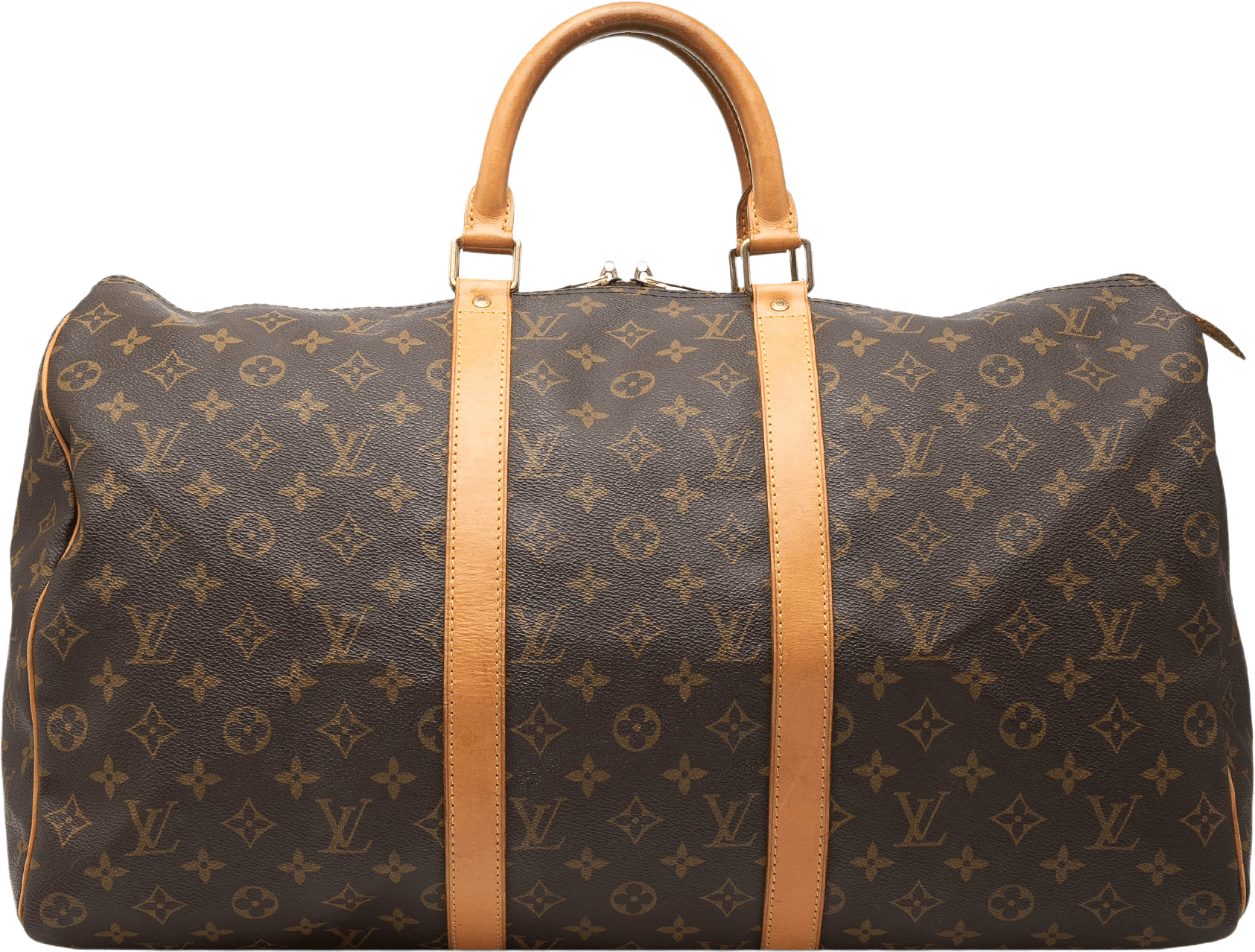 Louis Vuitton Monogram Keepall 50, från Luxclusif, i färgen brown.