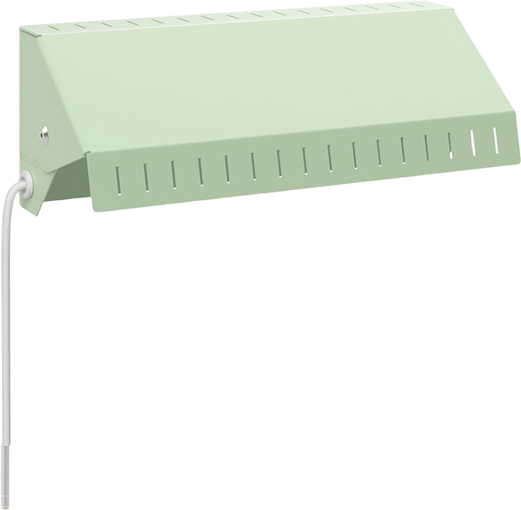 Vägglampa Vippa, från Belid, i färgen soft salvia.