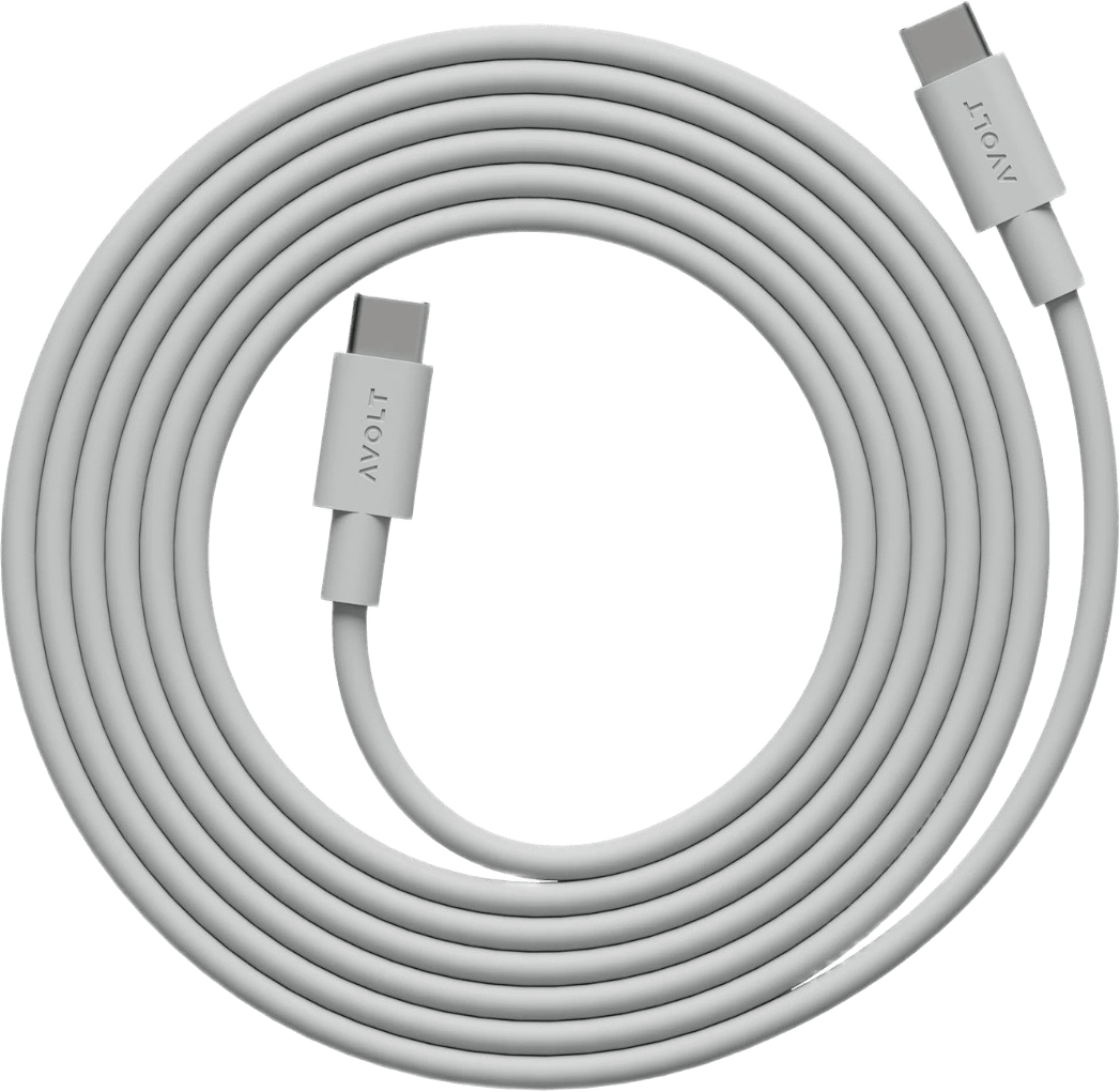 Laddsladd Avolt Usb-c 2m, från Avolt, i färgen grå.