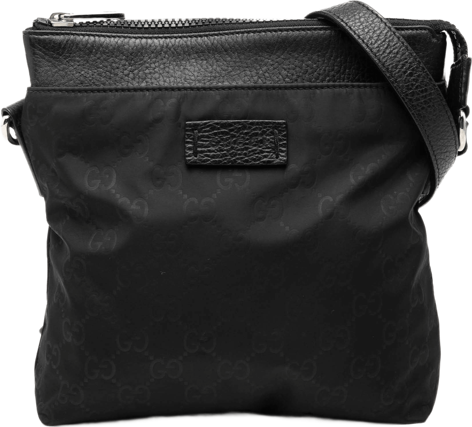 Gucci Gg Nylon Crossbody, från Luxclusif, i färgen svart.