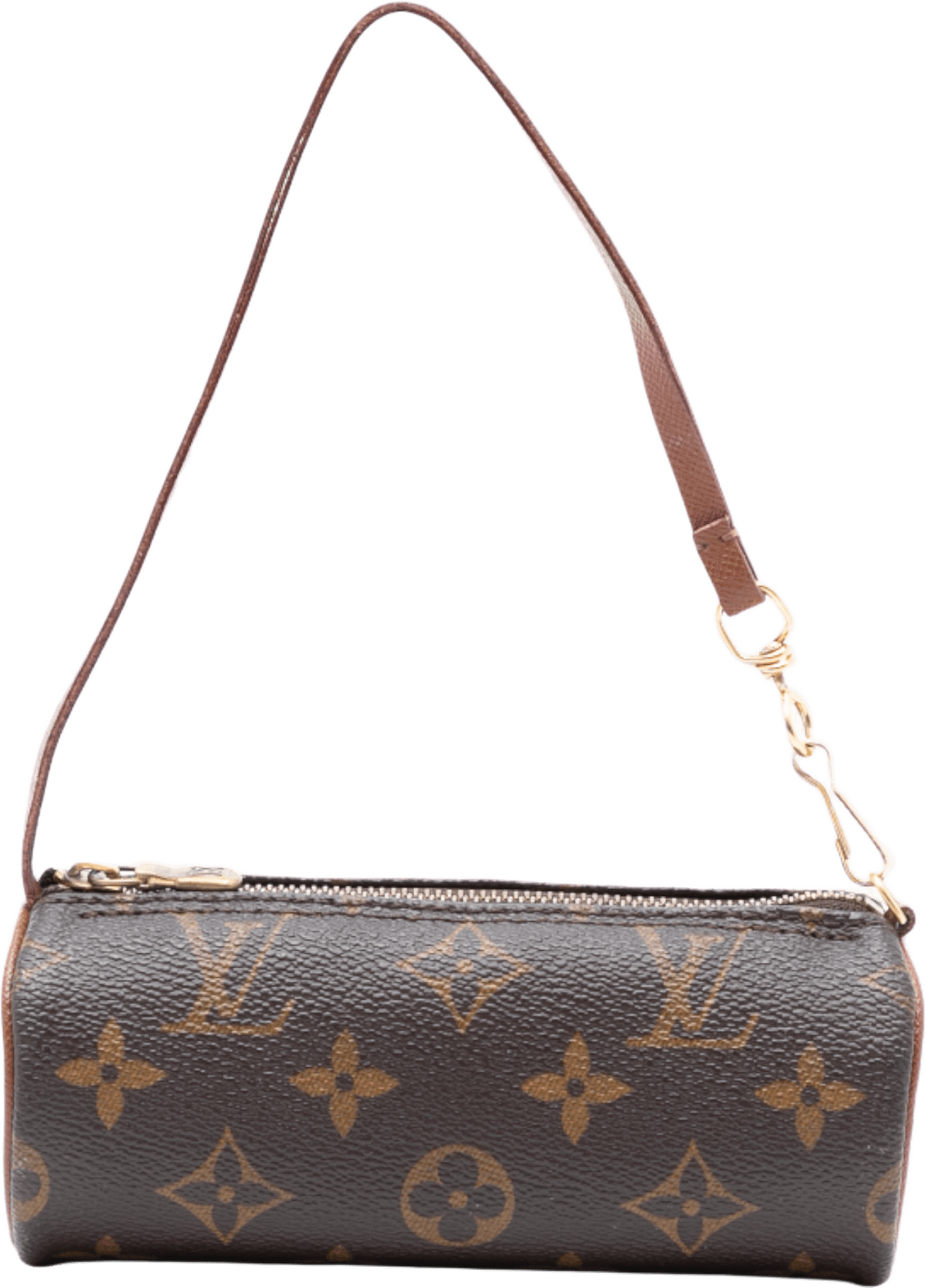 Louis Vuitton Monogram Papillon Pochette, från Luxclusif, i färgen brown.