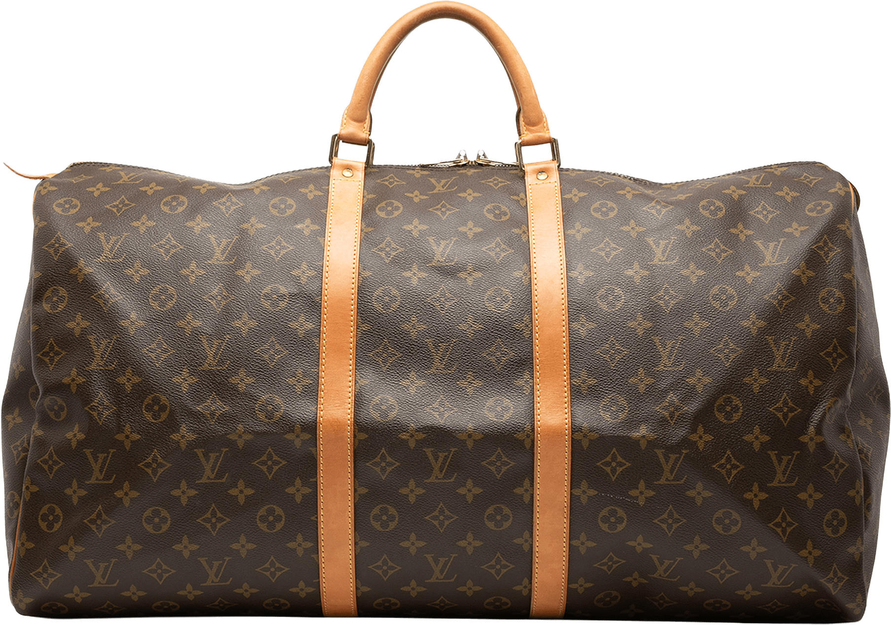 Louis Vuitton Monogram Keepall 60, från Luxclusif, i färgen brown.