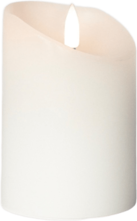 Maya Led-blockljus Ø 7,5 1st, från Led Nordic, i färgen vit.