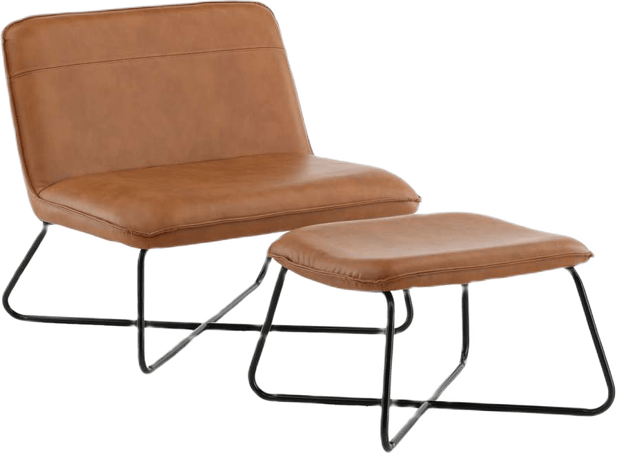 X Loungestol, från Venture Home, i färgen brown.