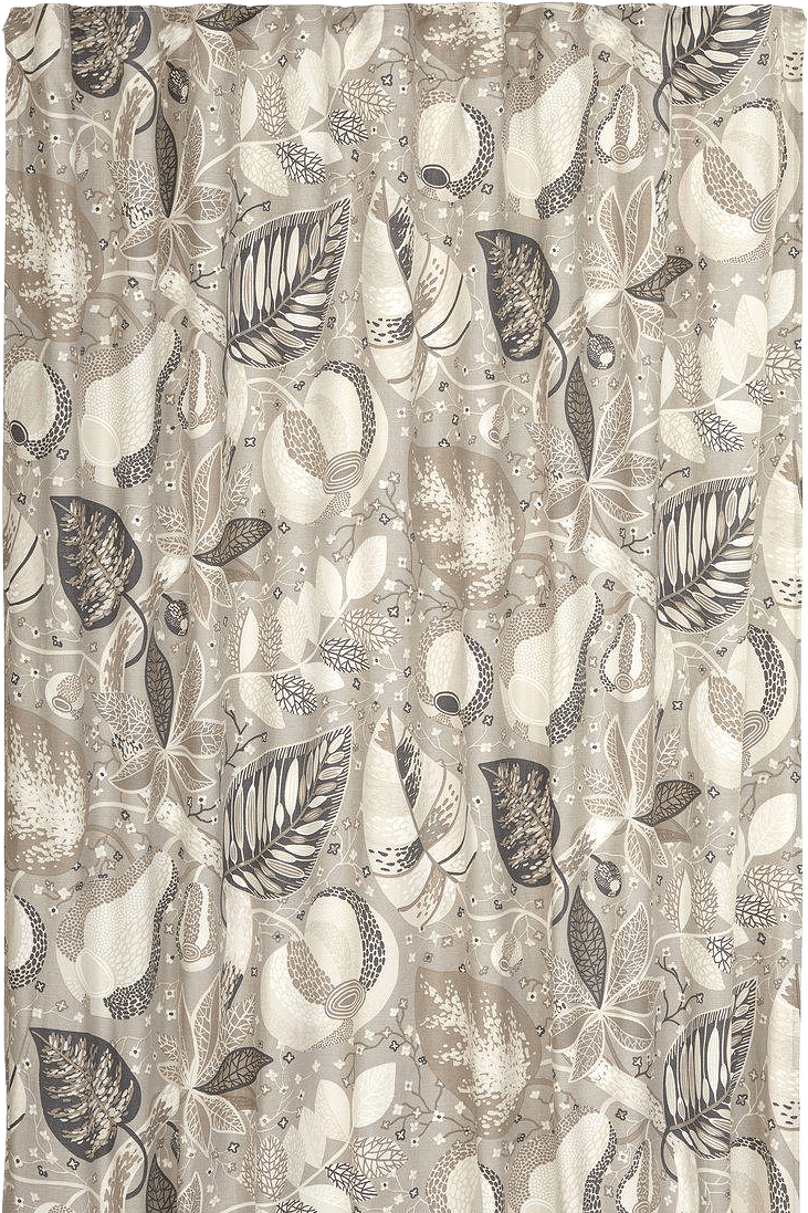 Adam & Eva Gardin 2p, från Svanefors, i färgen beige.