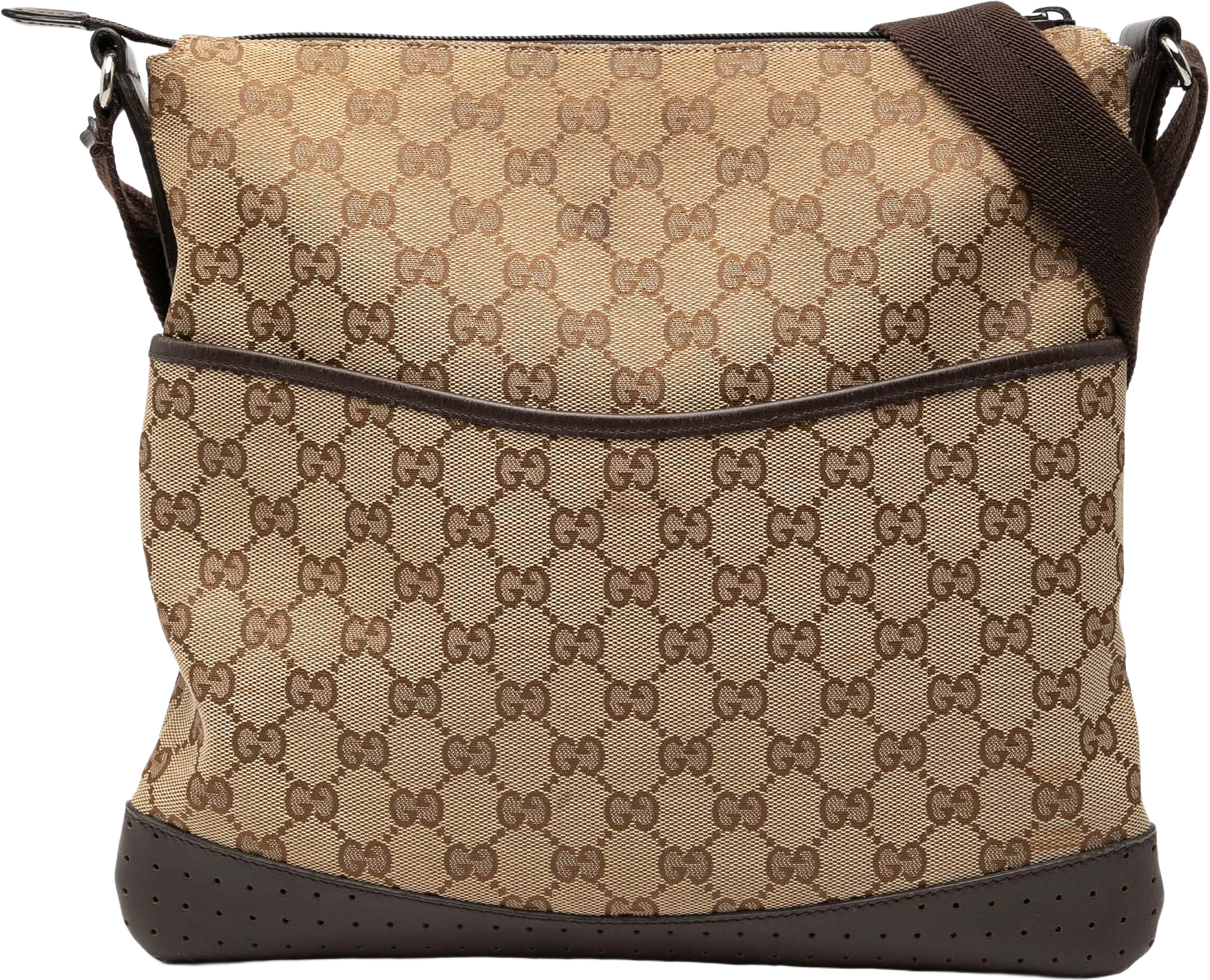 Gucci Gg Canvas Crossbody, från Luxclusif, i färgen beige.