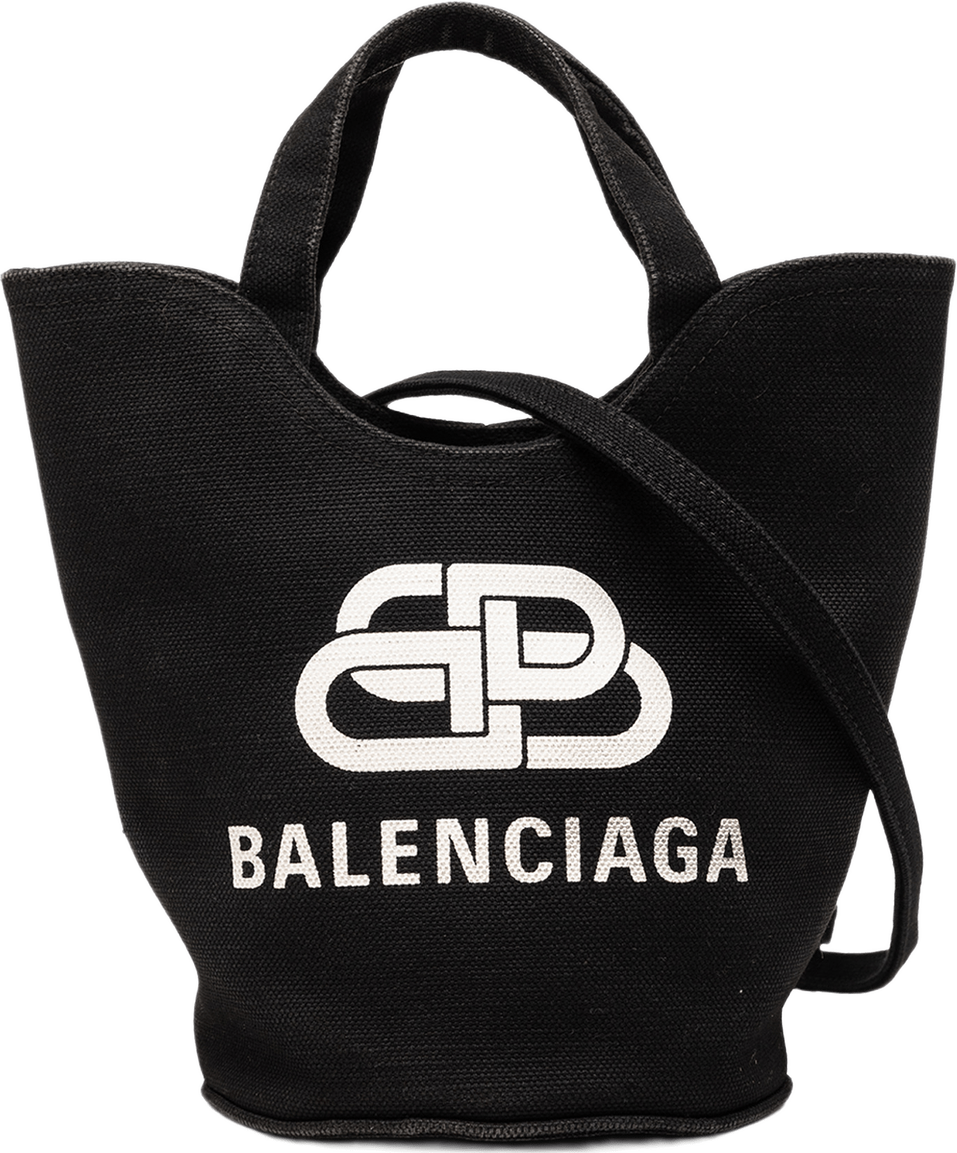 Balenciaga Canvas Wave Tote Xs, från Luxclusif, i färgen black.