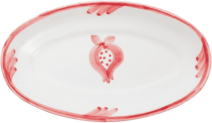 Pomegranate Litet Serveringsfat - 15 Cm, från Pick A Poppy, i färgen red.