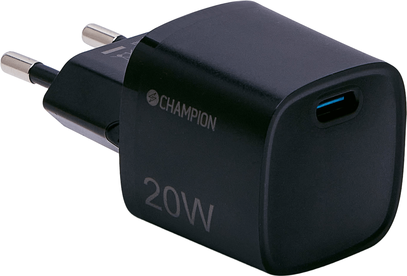 Laddare 20w Pd Svart, från Champion Nordic, i färgen svart.