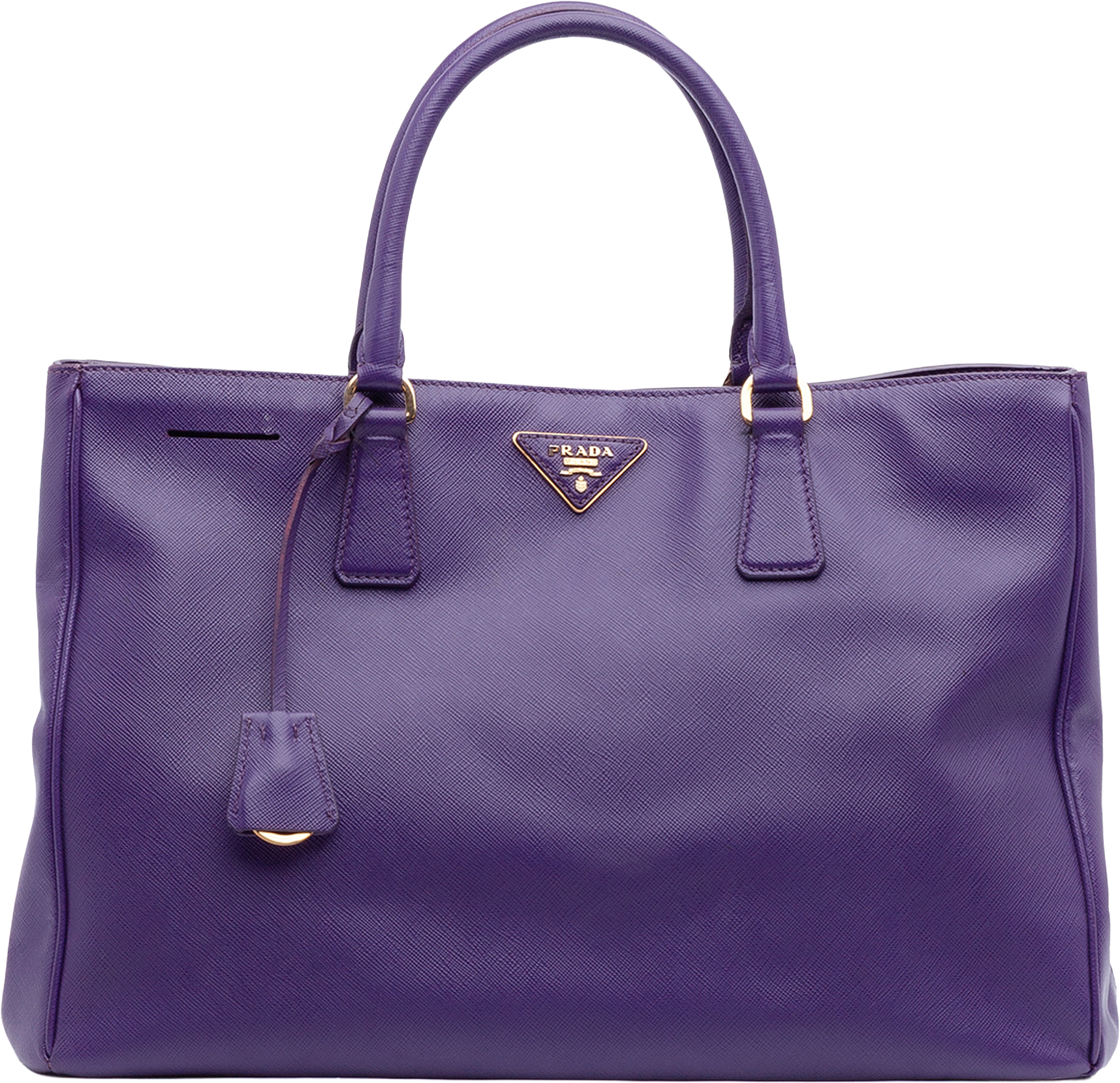 Prada Large Saffiano Lux Galleria Tote, från Luxclusif, i färgen dark purple.