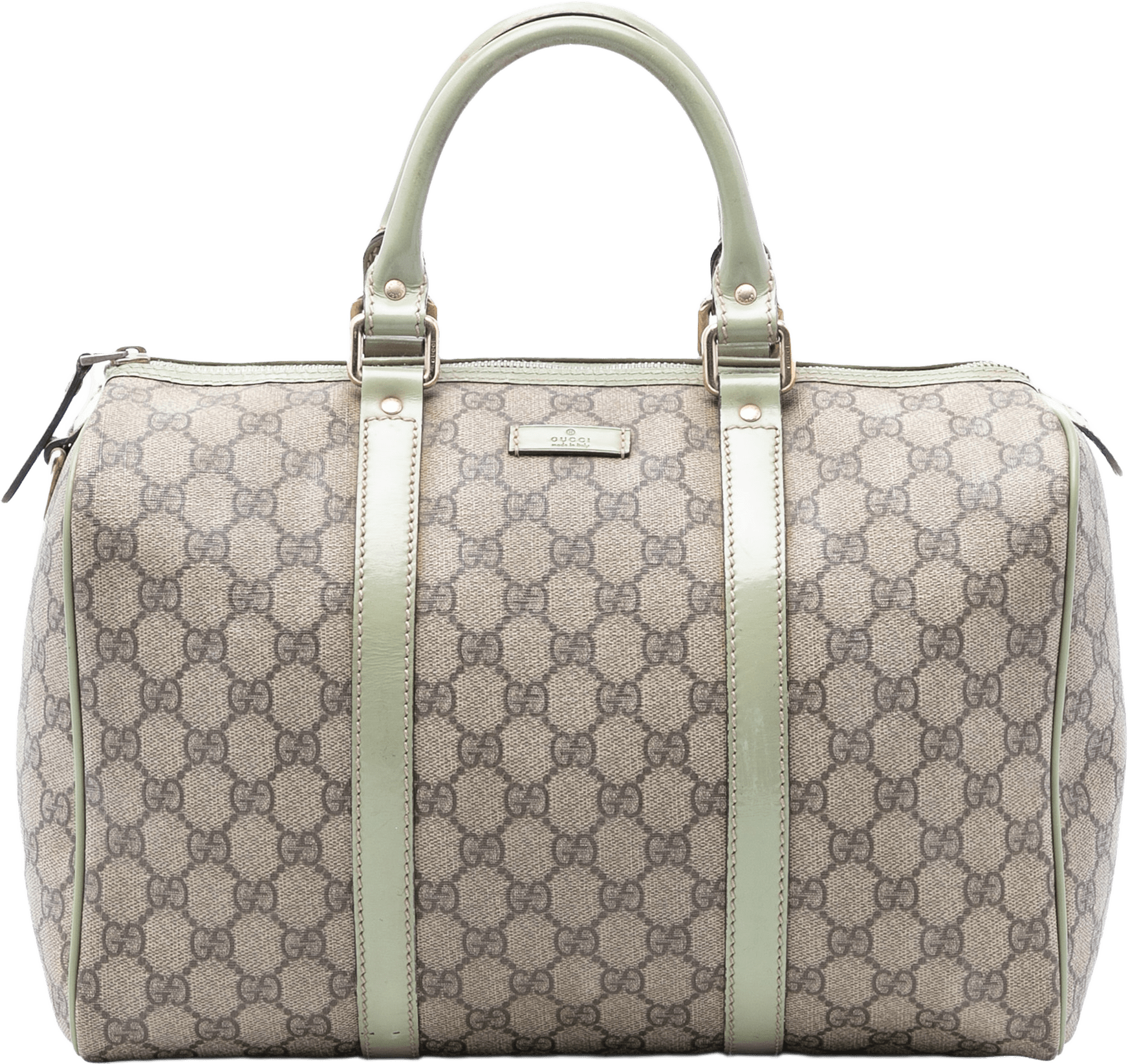 Gucci Medium Gg Supreme Joy Boston Bag, från Luxclusif, i färgen beige.
