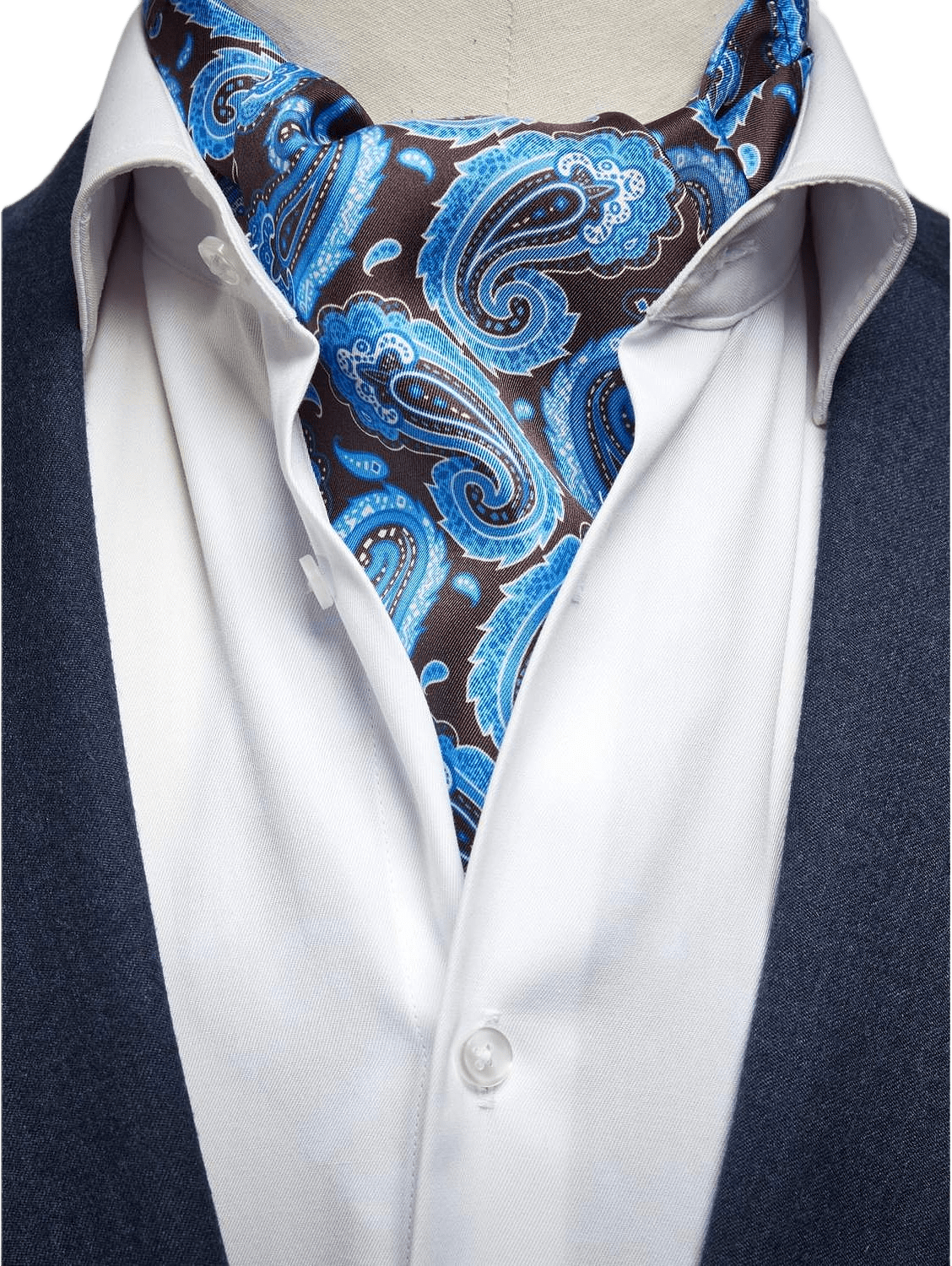 Silk Double Pointed Ascot Paisley