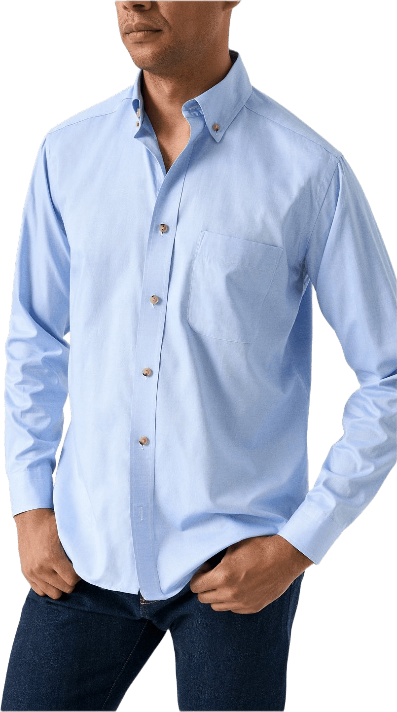 Enfärgad Signature Oxford-skjorta Casual Fit, från Eton, i färgen dark blue.