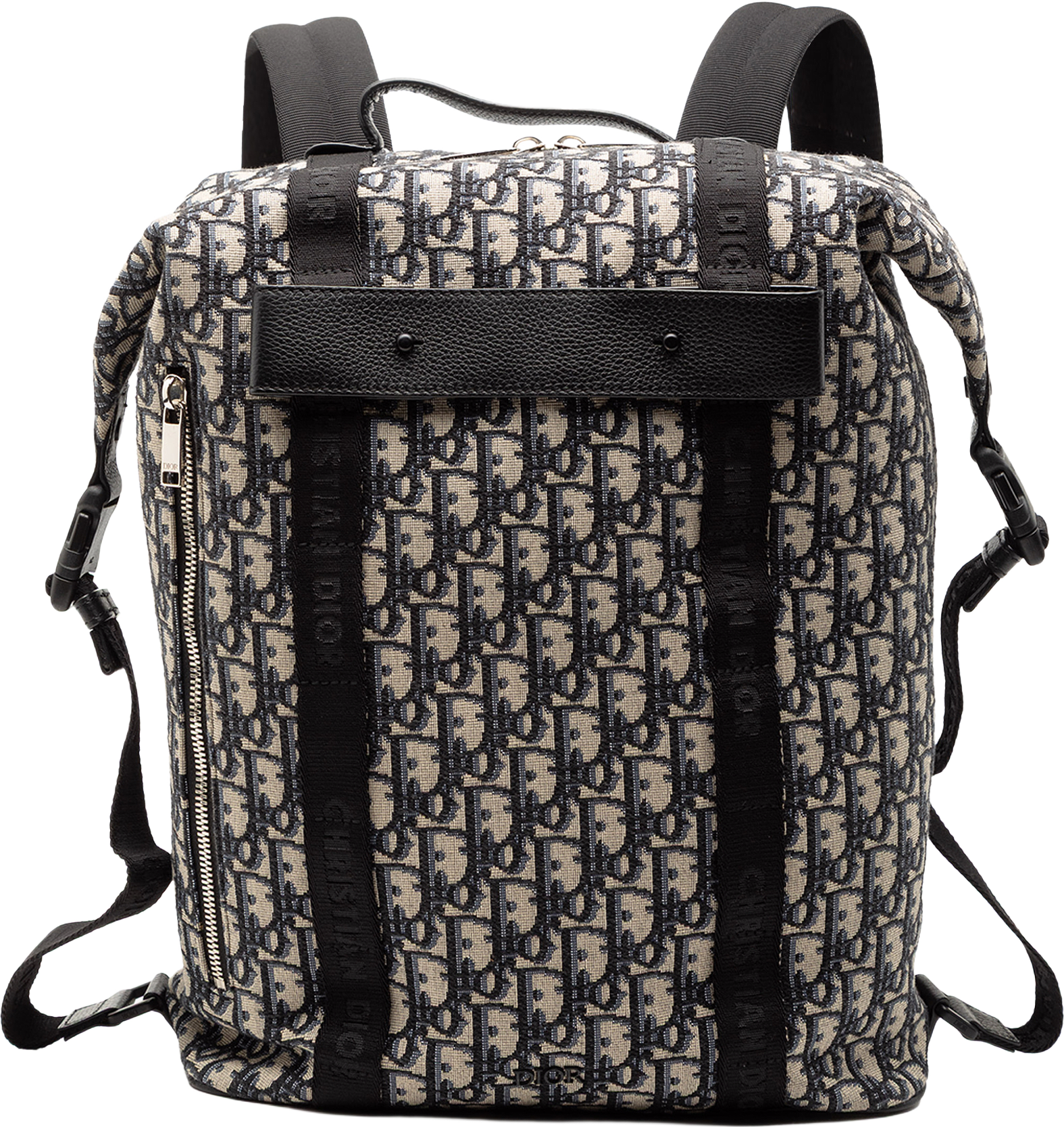 Dior Oblique Canvas Safari Backpack, från Luxclusif, i färgen navy.