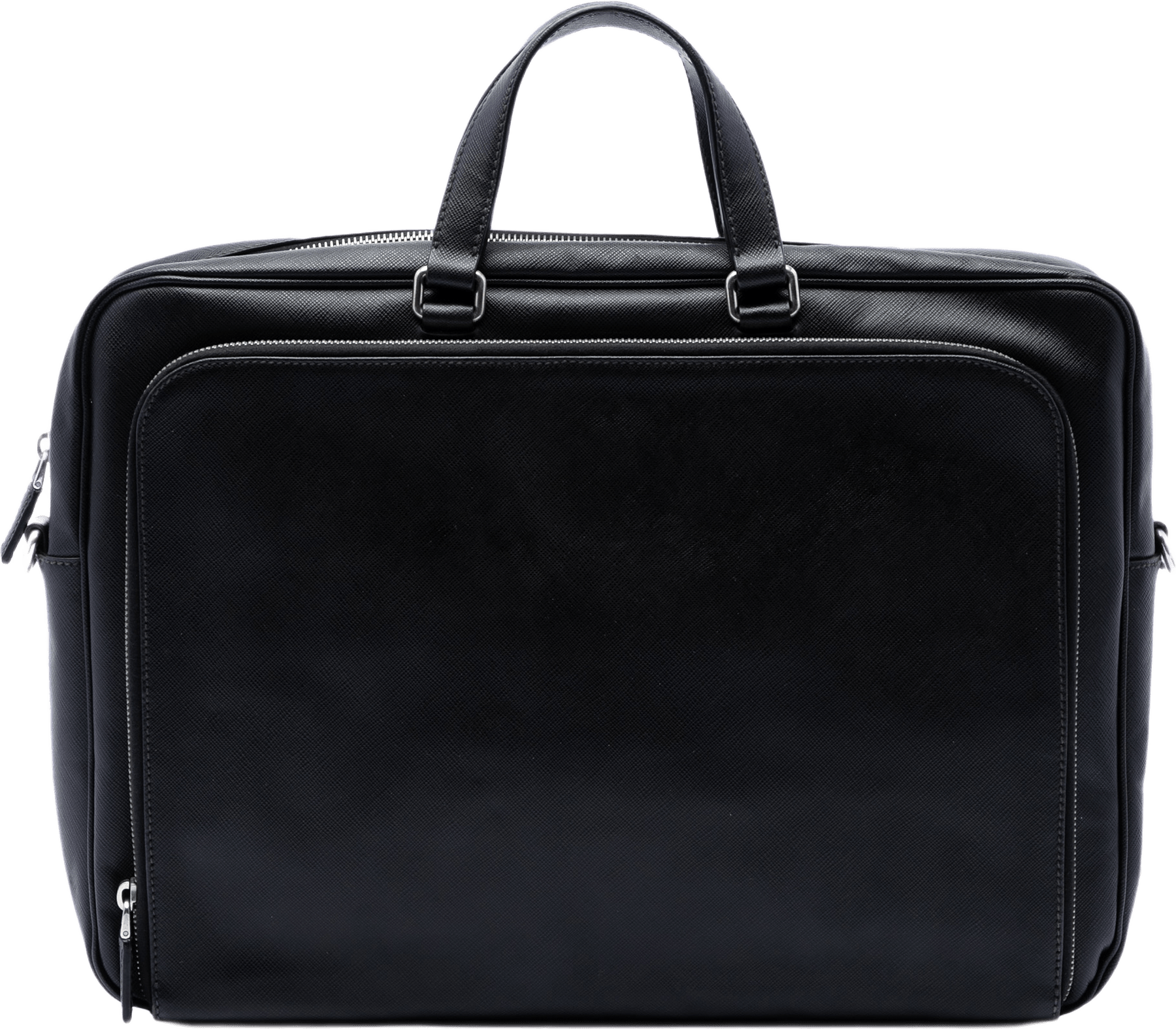 Prada Saffiano Business Bag, från Luxclusif, i färgen svart.