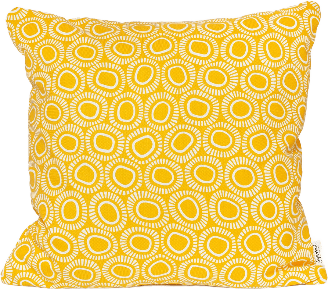 Kuddfodral Solar, 50 Cm, från Gyllstad, i färgen gul.