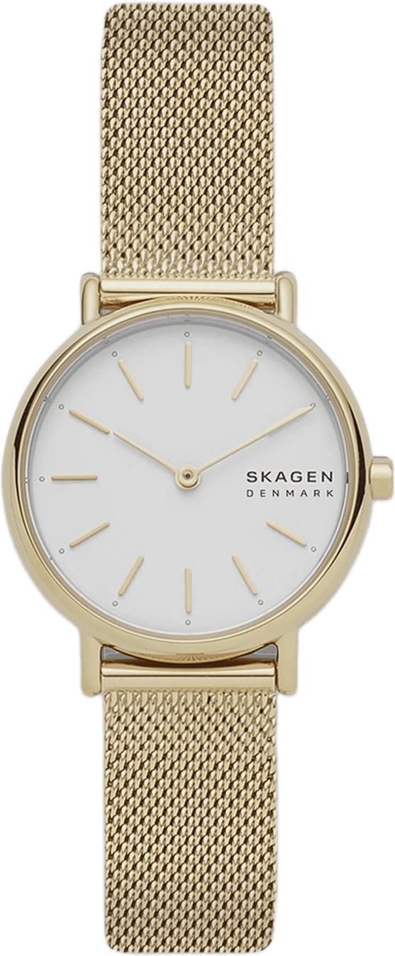 Skagen Signatur Dam, Vit/guld, Meshband - Skw2693, från Skagen, i färgen 1.