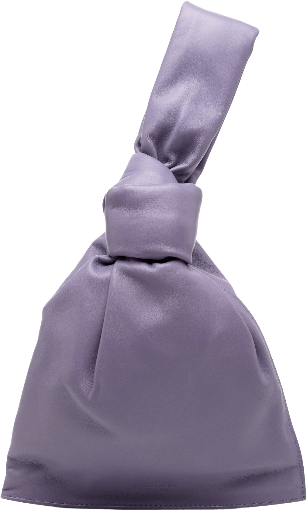 Bottega Veneta Mini Calfskin Bv Twist Bag, från Luxclusif, i färgen purple.