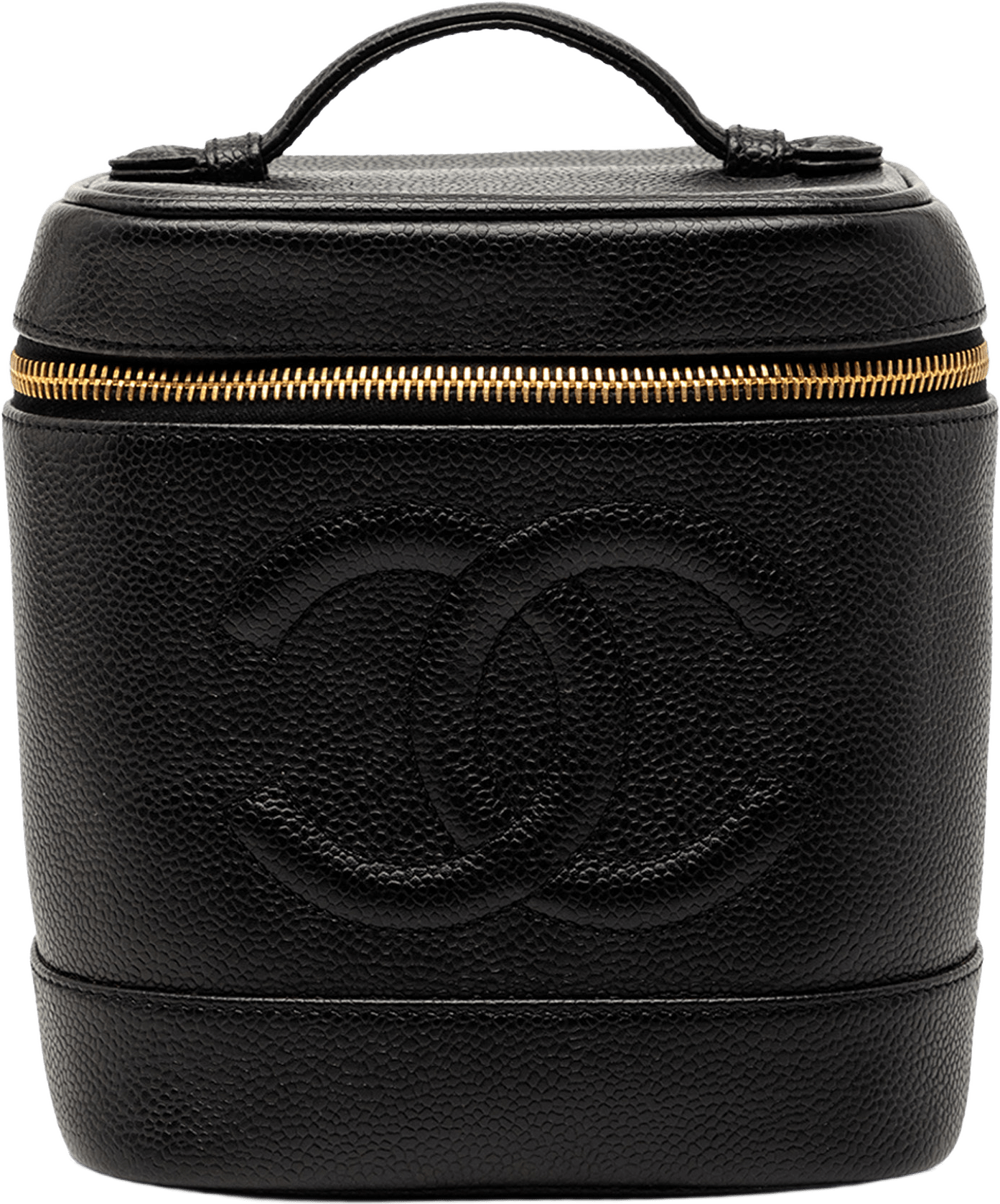 Chanel Cc Caviar Vanity Bag, från Luxclusif, i färgen black.