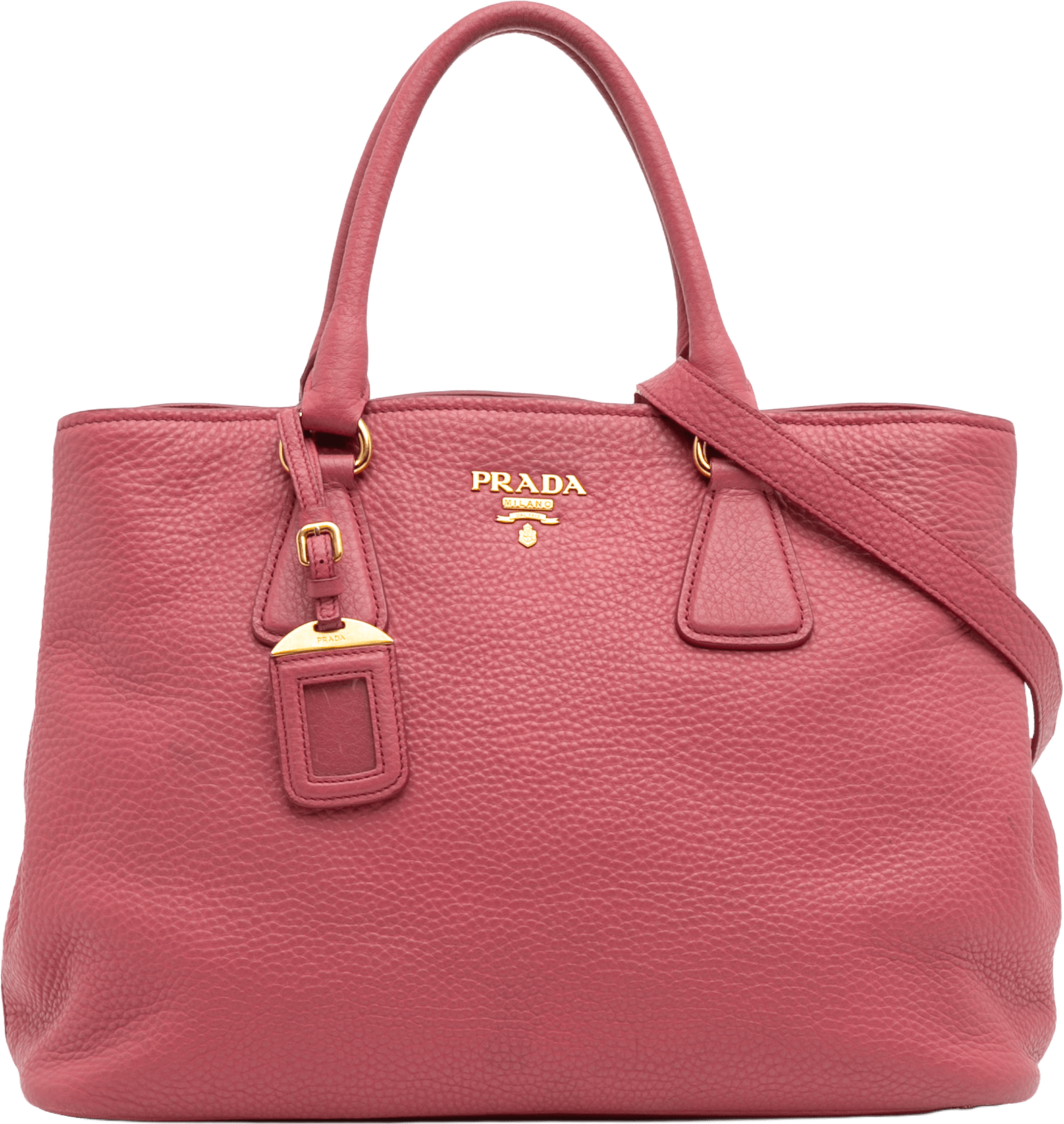 Prada Vitello Daino Open Convertible Tote, från Luxclusif, i färgen blush.