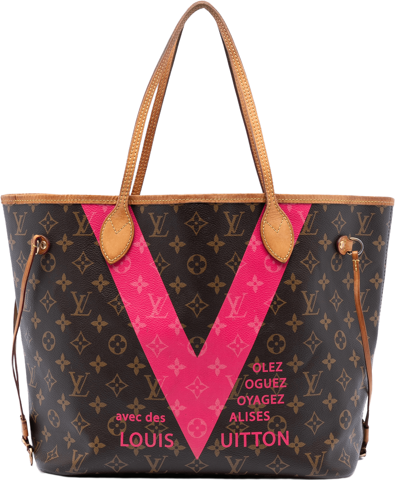 Louis Vuitton Monogram V Neverfull Mm, från Luxclusif, i färgen brown.