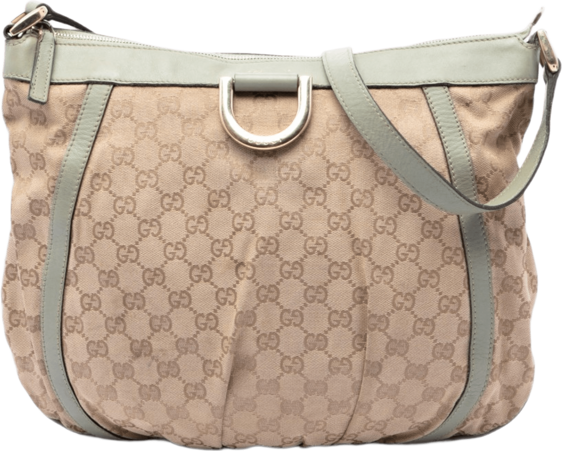 Gucci Gg Canvas Abbey D Ring Crossbody, från Luxclusif, i färgen beige.