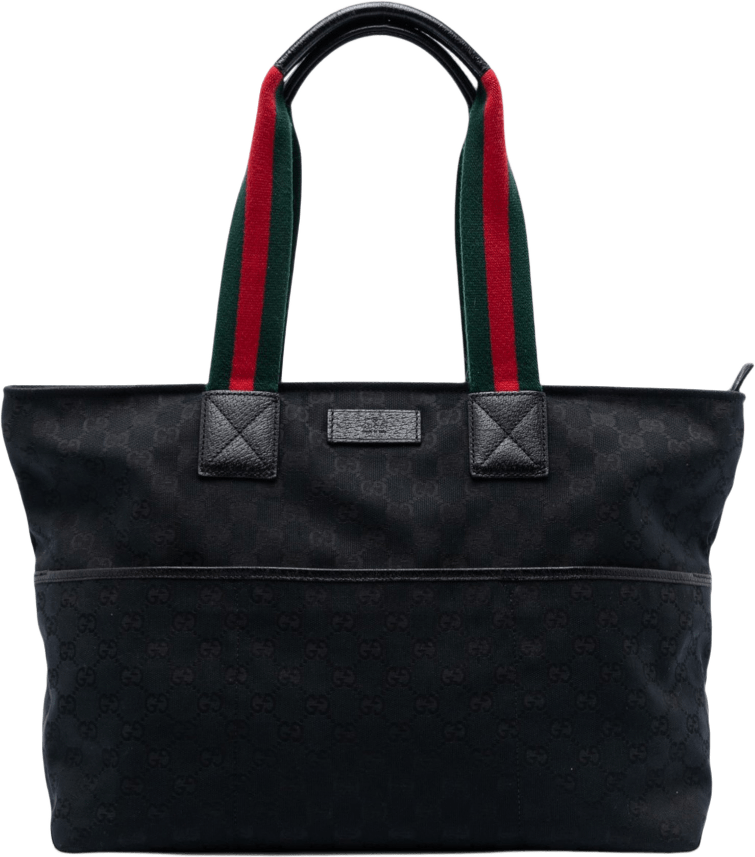 Gucci Gg Canvas Web Tote, från Luxclusif, i färgen black.