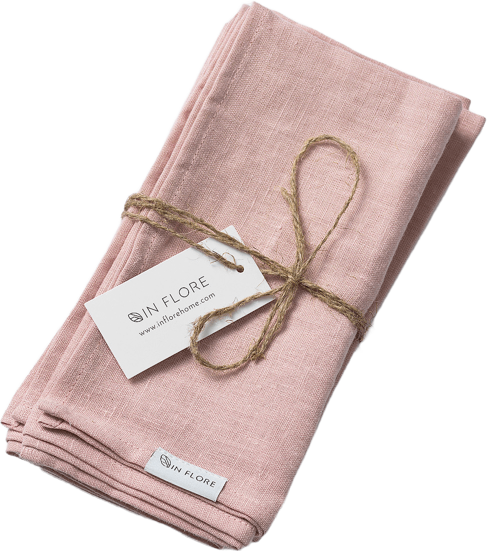 Stella Linneservett, från In Flore, i färgen rosa.