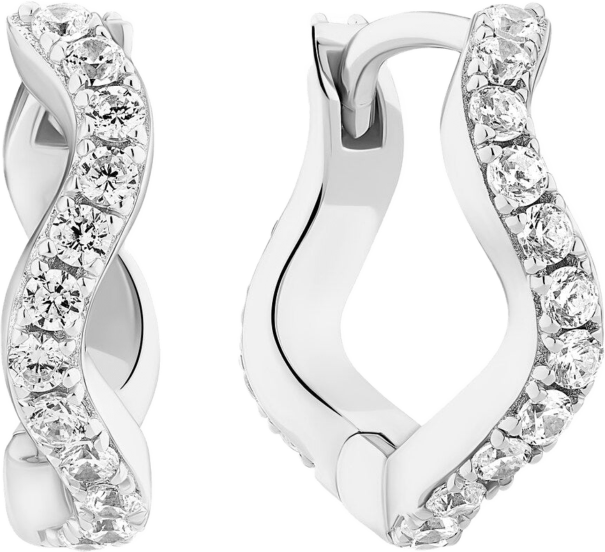 Örhänge Ellera Waves, från Sif Jakobs Jewellery, i färgen silver.