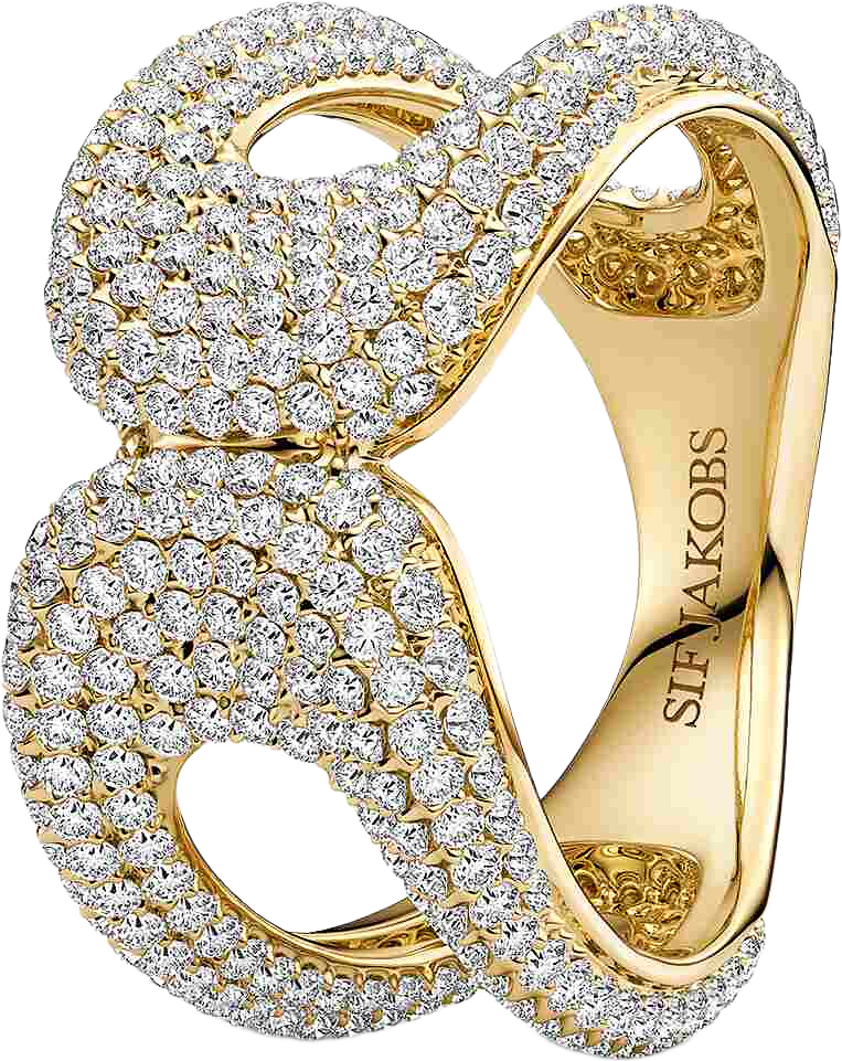 Borsa Due Grande Ring, från Sif Jakobs Jewellery, i färgen gold.