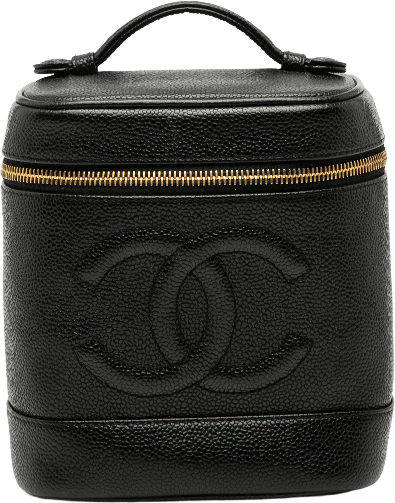Chanel Cc Caviar Vanity Bag, från Luxclusif, i färgen black.