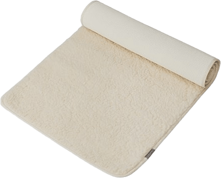 Yogamatta Ull Premium Wool Mat, Silver Grey, 90 X 200 Cm - Yogiraj