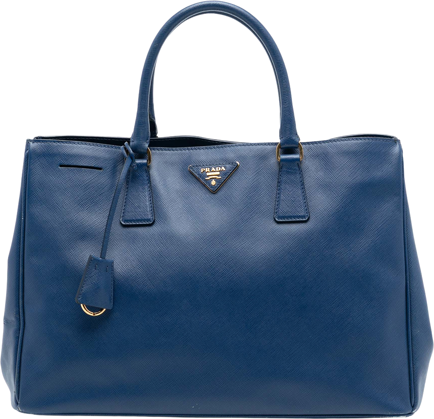 Prada Large Saffiano Lux Galleria Tote, från Luxclusif, i färgen blue.